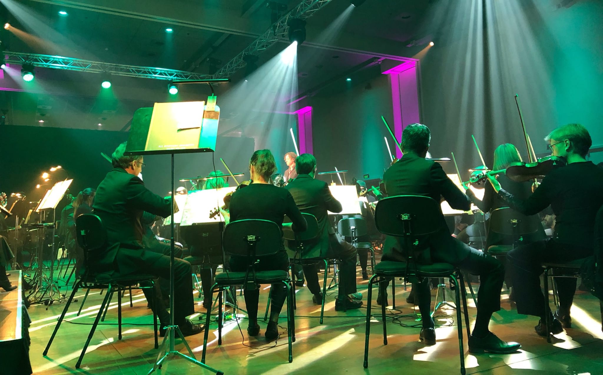 NZSO performing at Shed 6