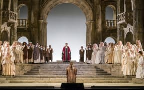 A scene from Act II of La Clemenza at The Met