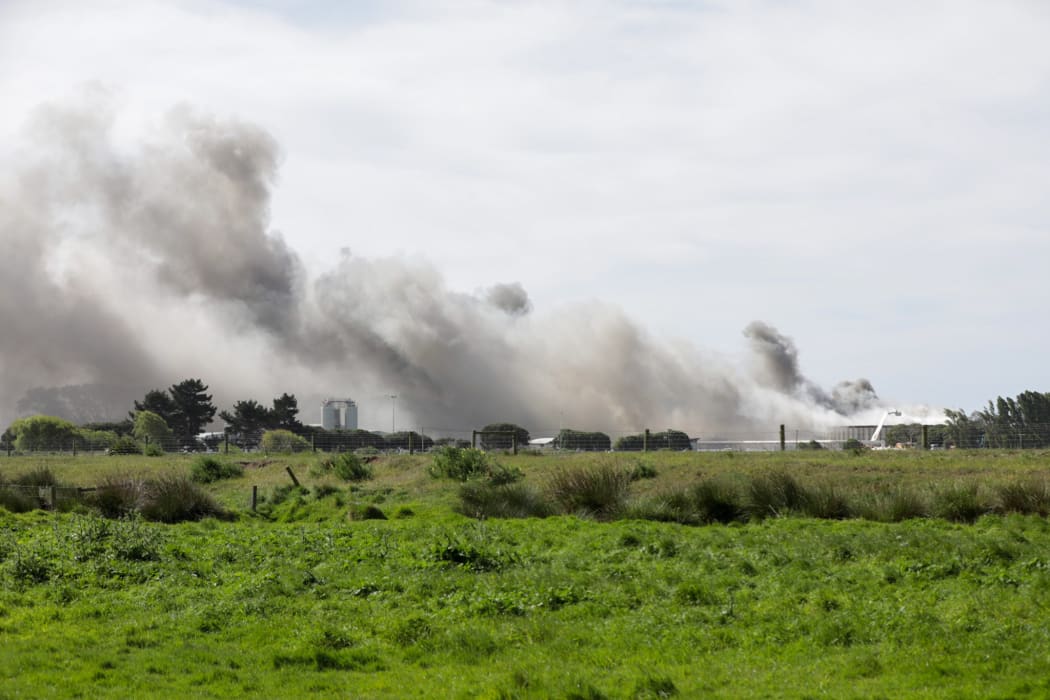 Christchurch wastewater treatment plant fire