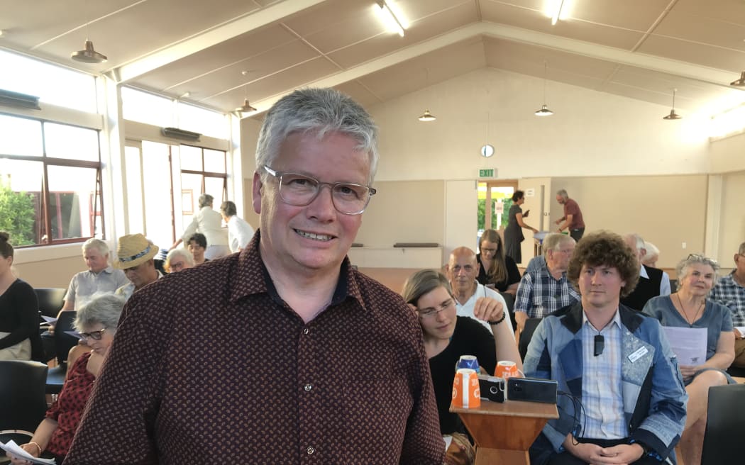 Andrew Judd at the council Māori wards meeting in Whangārei.
