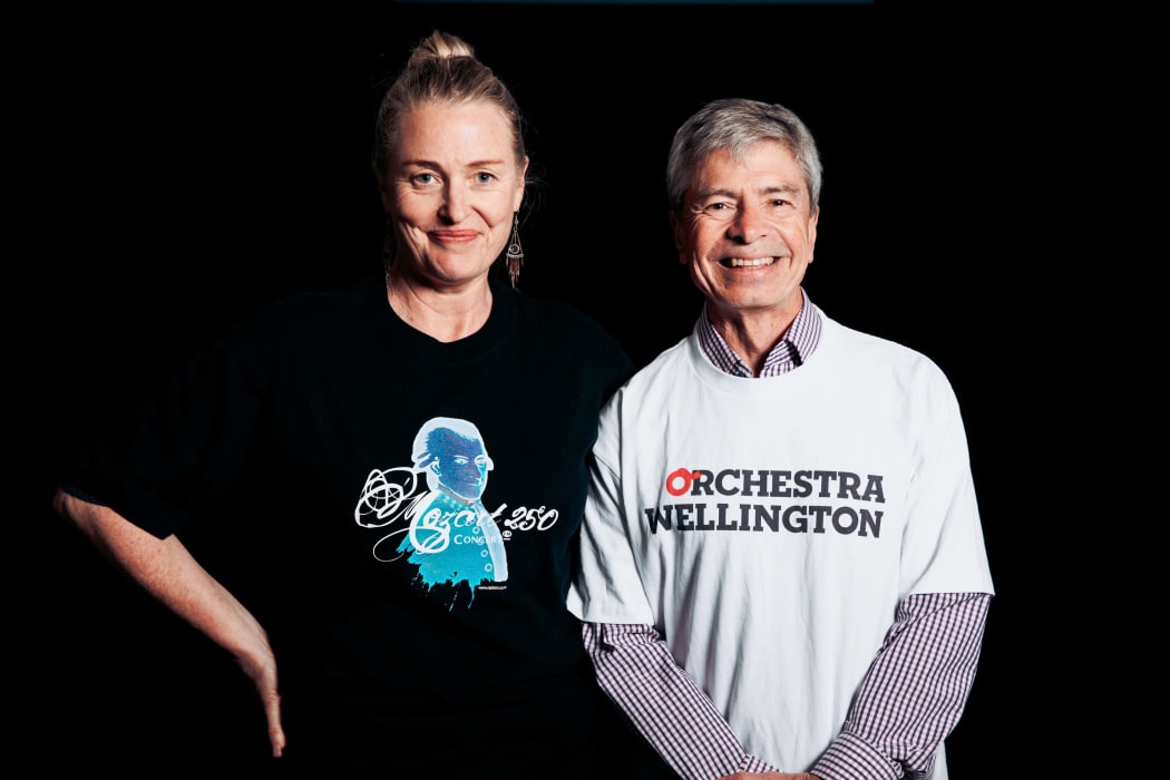 RNZ Concert presenters Cynthia Morahan and Rick Young