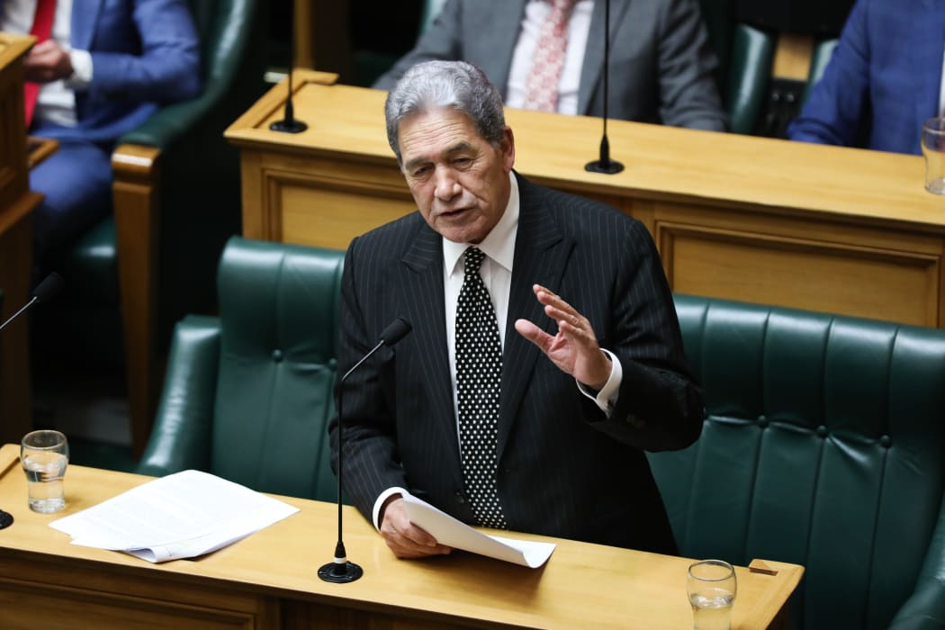 Deputy Prime Minister Winston Peters makes his final speech for 2019 during the adjournment debate