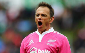 New Zealand rugby referee Chris Pollock
