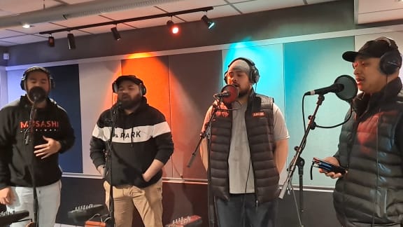 The Shades (l to r: Ipu Laga’aia, Manase Latu, Samson Setu, Taka Vuni)