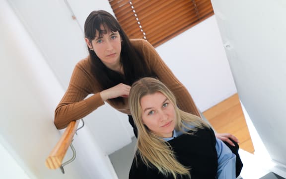 Tracey Creed (L) and Charli Cox.
