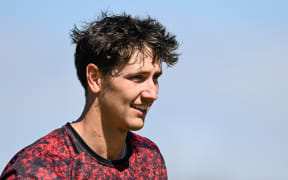 Bevon Jacobs of Canterbury during the Ford Trophy Final training, Canterbury V Auckland at Hagley Oval, Christchurch, New Zealand, 23rd February 2024. Copyright photo: John Davidson / www.photosport.nz