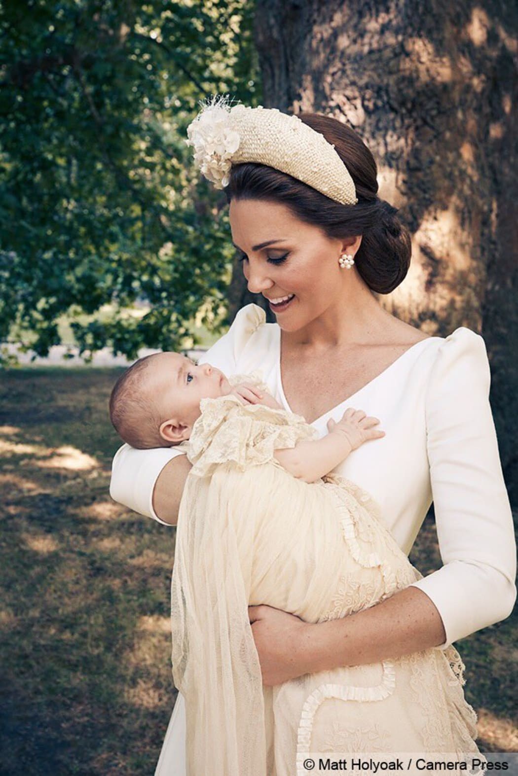 The Duke and Duchess of Cambridge released family photographs to mark the christening of their third child Prince Louis.
