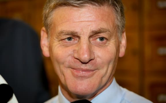 Bill English during caucus run 1.03.16