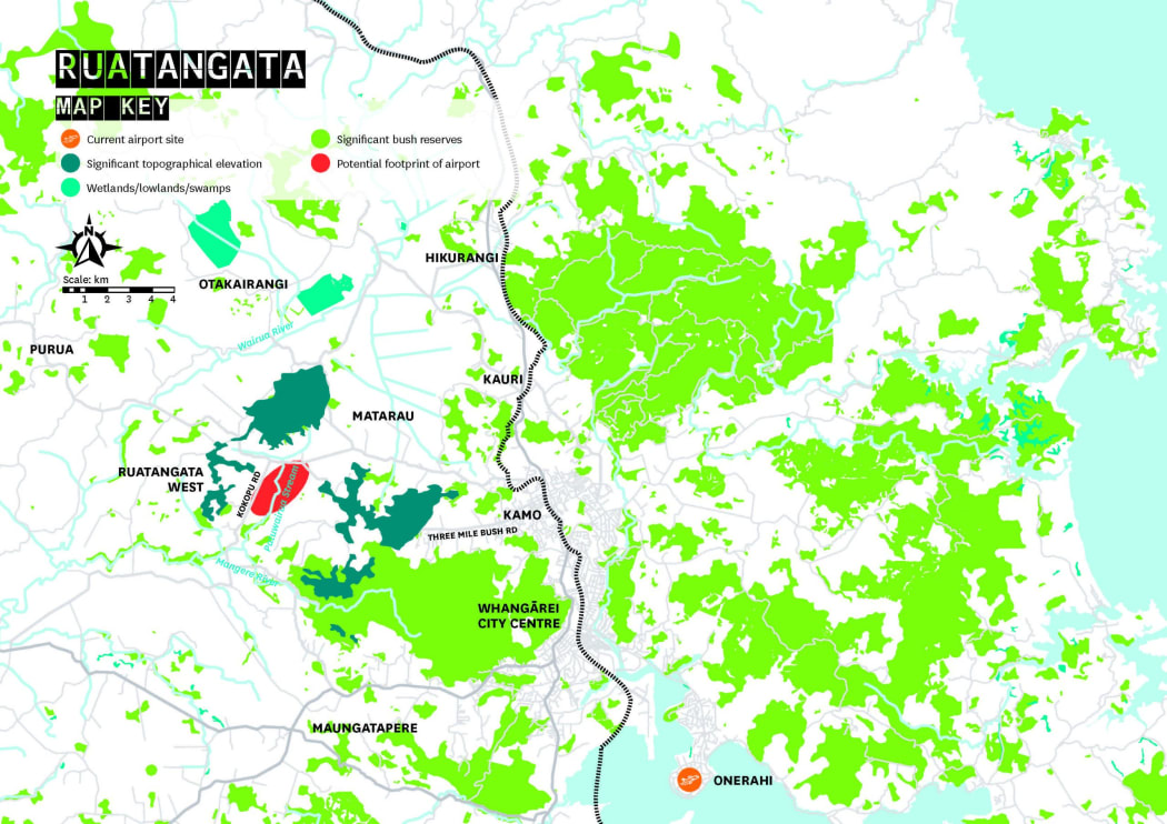 Ruatangata airport location map