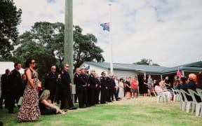 Muriwai memorial service for firefighters for Craig Stevens and Dave van Zwanenberg