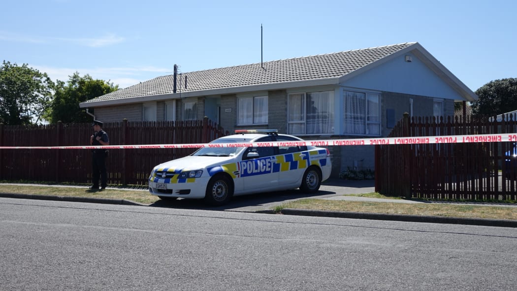 The house in Mecca Street where a man was found dead.