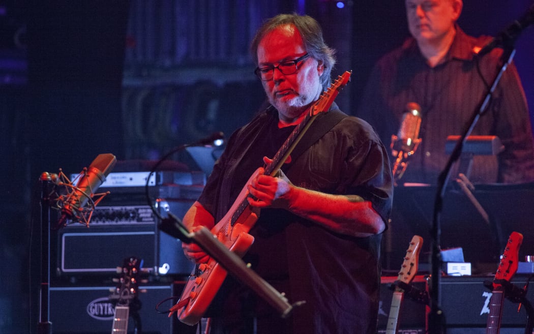 Guitarist Walter Becker of the band Steely Dan performs at the Beacon Theatre in New York City, 10 October 2015.
