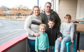 The Williams family are overjoyed that they were able to evade the flood waters safely.