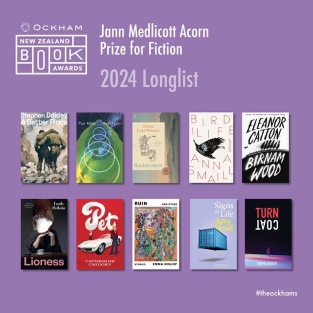 Ockham Book awards long list fiction collage