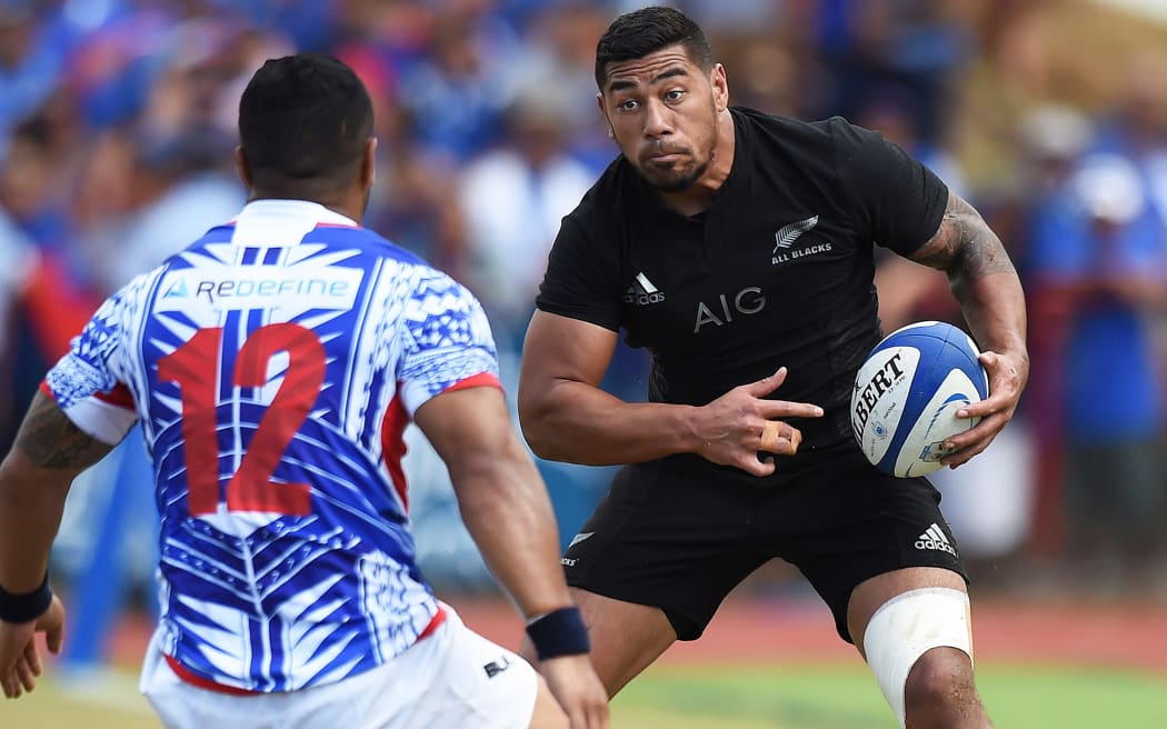 Charles Piutau during the All Blacks v Manu Samoa test in Apia in 2015.