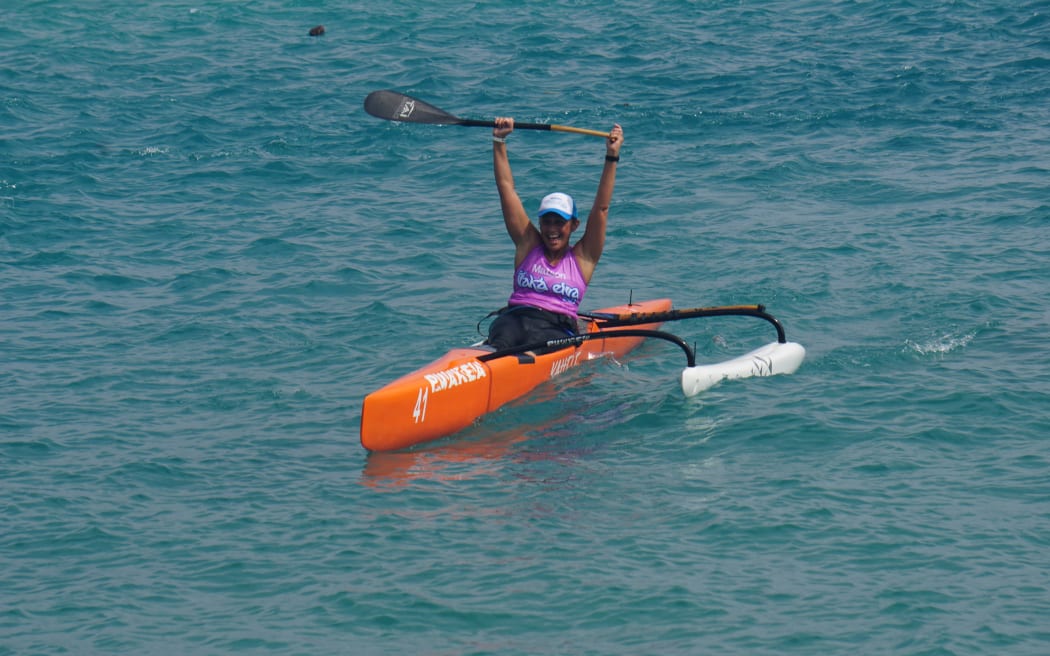 Vaka Eiva outrigger canoe competition.