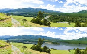 An artist's impression of the proposed new dam.