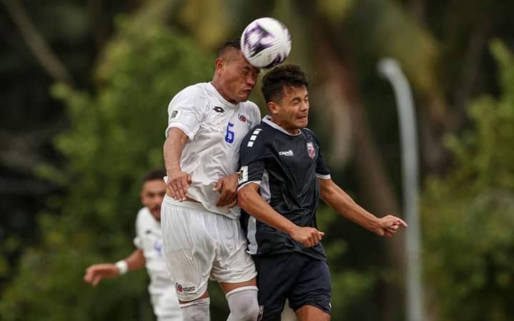 Samoa, white, defeated American Samoa 2-0 in the FIFA World Cup 26™ Oceania Qualifiers in Apia on 6 September 2024.
