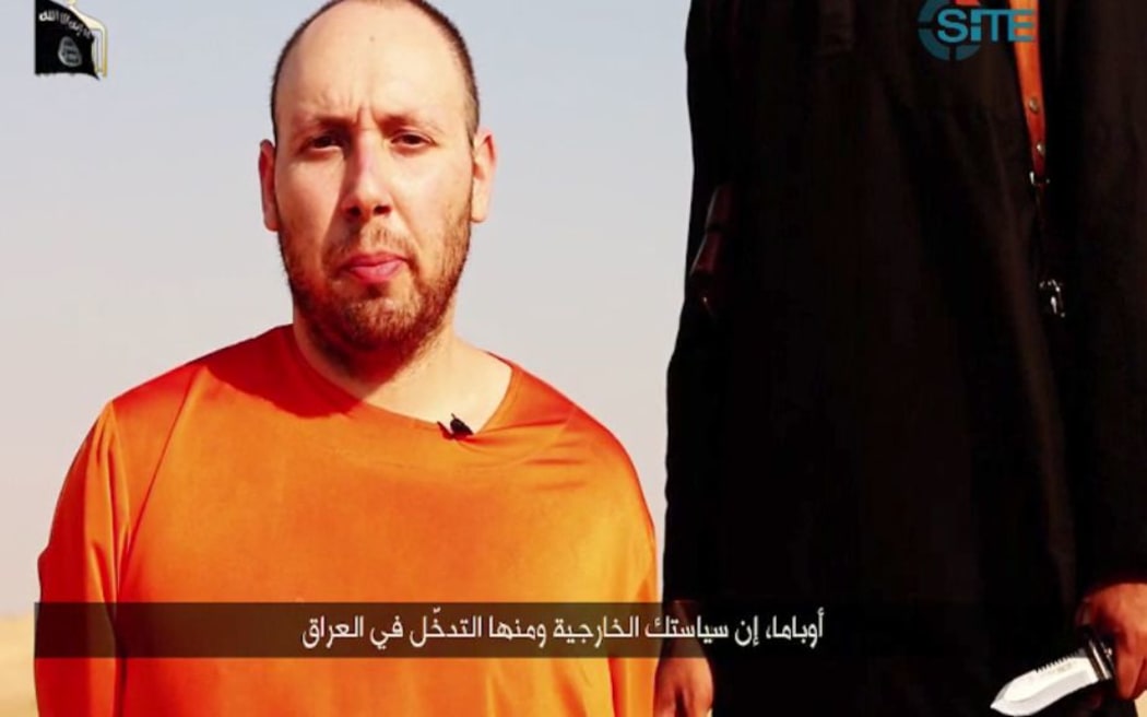 An image grab of Steven Sotloff taken from a video released by the Islamic State.