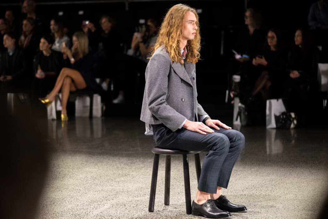 French 83 seat their models down the runway at NZFW (2016).