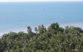 Coastline near the Papua New Guinea/Indonesia border.