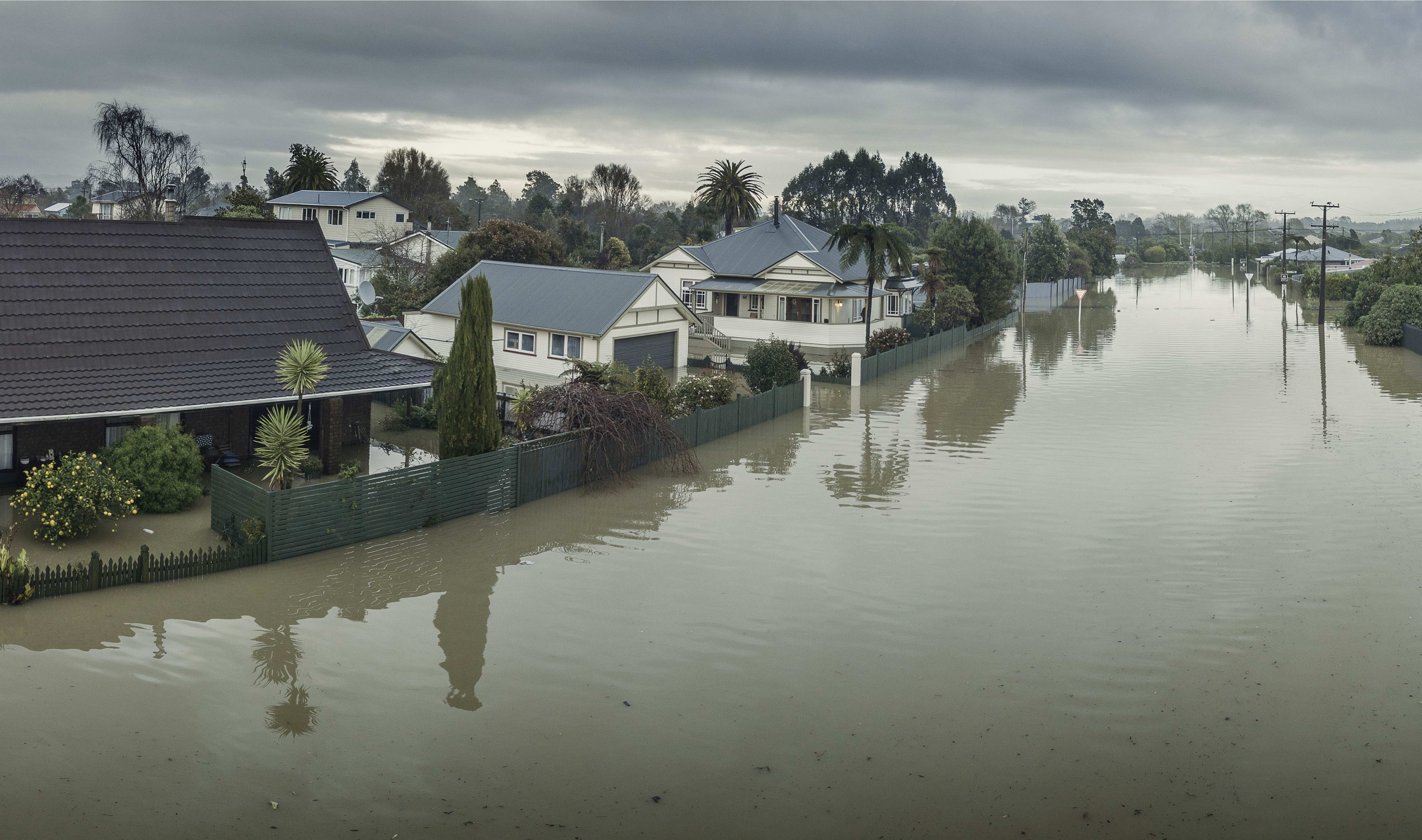 Floodwaters still haven't yet receded from all places in Westport.
