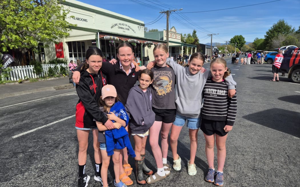 The Bradley, Jefferd, Oliver and Trotter families are out for a day of markets, food and fun