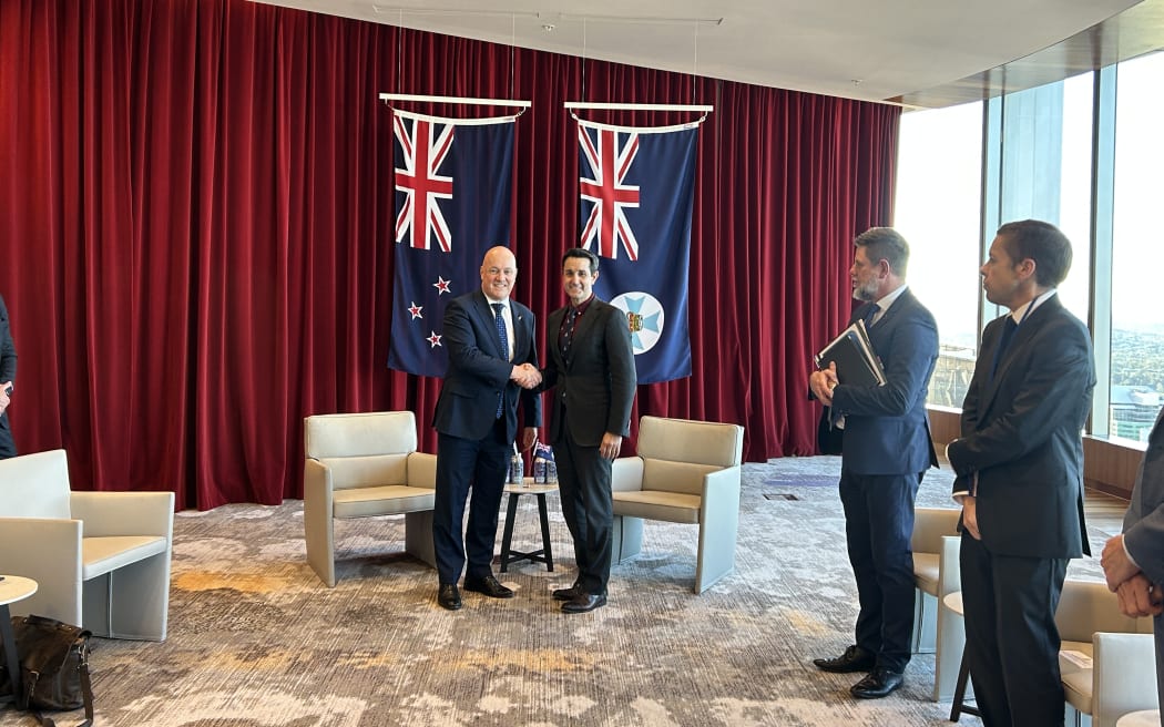 Prime Minister Christopher Luxon meeting with Queensland premiere David Crisafulli on 5 June, 2026.