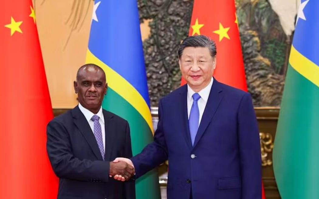 China has strengthened ties in the Solomon Islands and other countries in the Pacific. (Xinhua / Liu Bin/EPA)