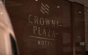 Crowne Plaza Hotel in Central Auckland is a designated isolation facility for people who have entered the country post COVID 19.