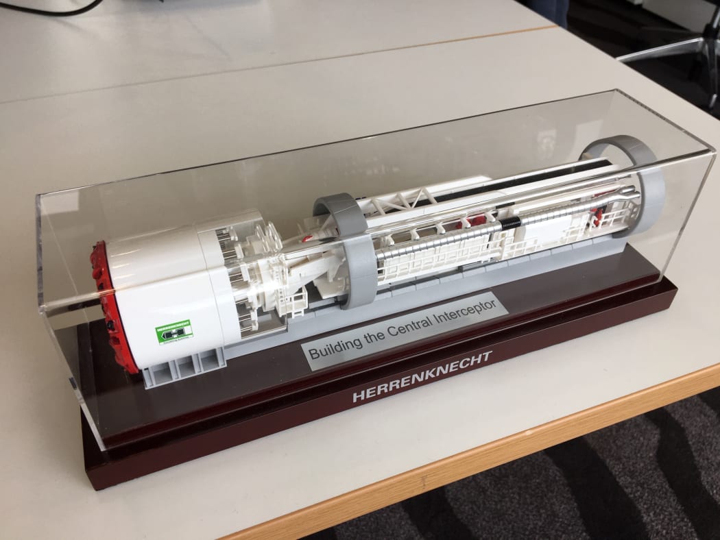 Model of the central interceptor tunnel machine