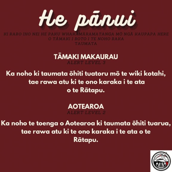 Ngā Tauira Māori o Tāmaki Makaurau at the University of Auckland have created their own Covid communication for students.