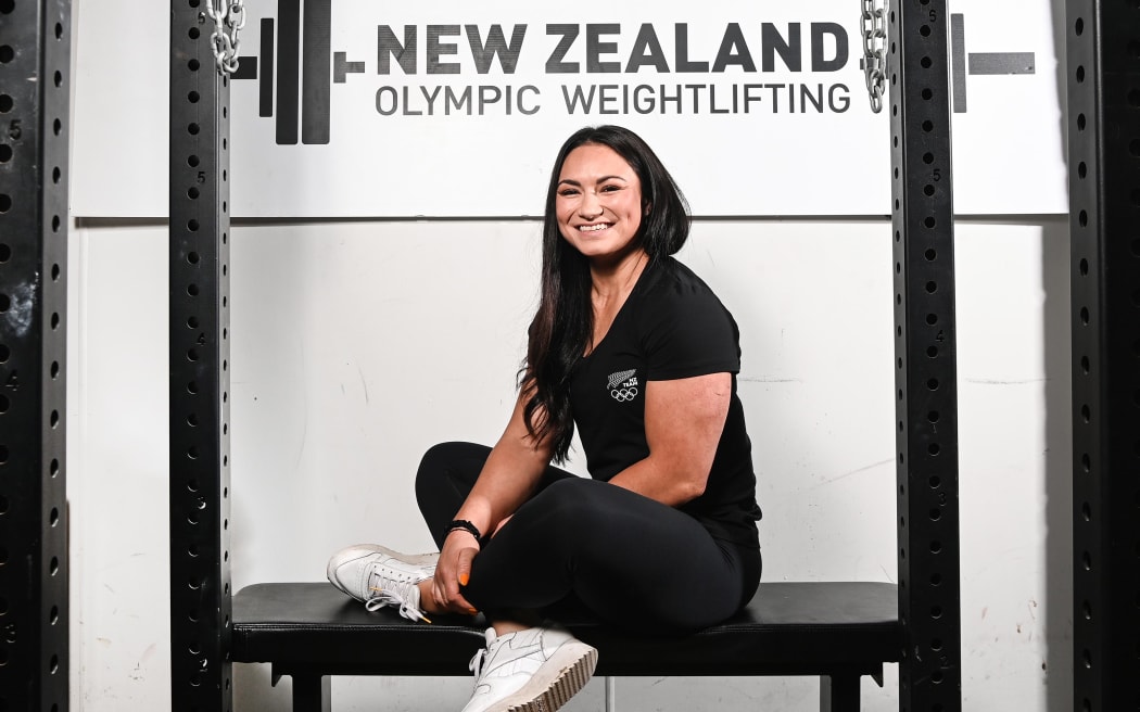 Olympic weightlifter Megan Signal.
New Zealand Olympic Committee media opportunity with weightlifting athletes ahead of the Tokyo Olympic Games.
AUT Millennium Institute, Auckland on Tuesday 22nd June 2021.