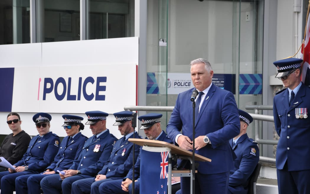 Police Minister Mark Mitchell.