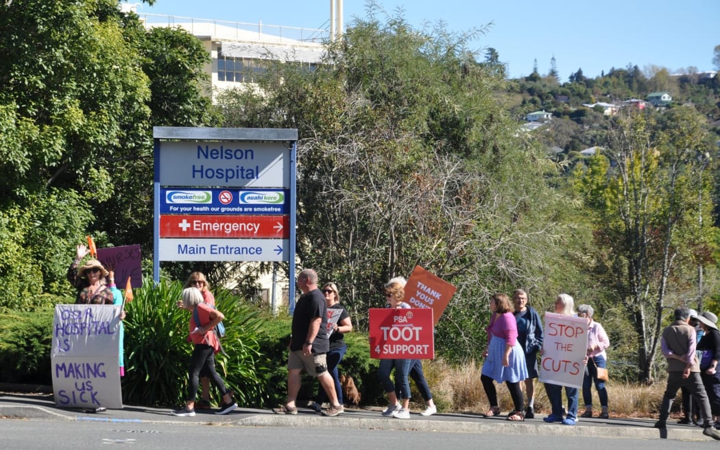 NELSON HOSPITAL PROTEST 12 April