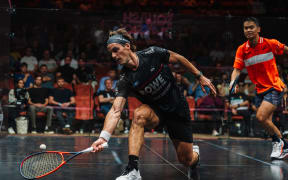 Paul Coll will take on Welsh Player Joel Makin for the silverware in the London Squash Classic final. September 2025.