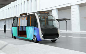 Autonomous shuttle.