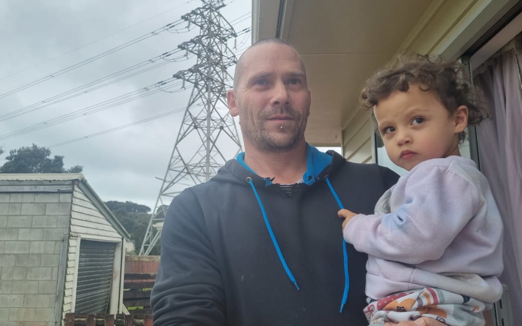 David Easton, with baby Mia, thinks he timed the purchase of his Tohora Place home perfectly.