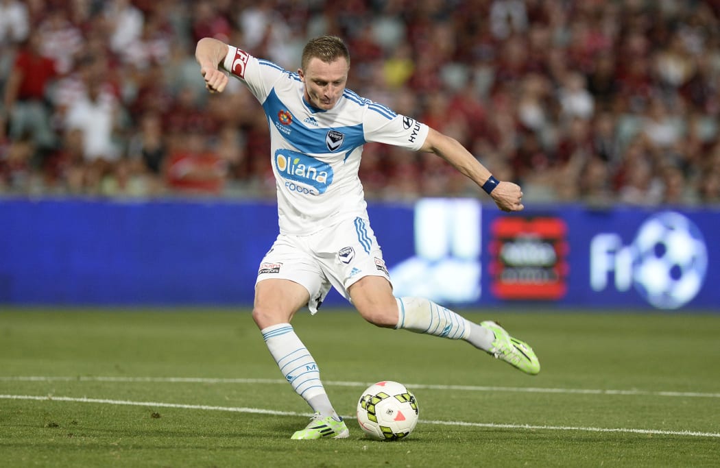 The Melbourne Victory forward Besart Berisha.