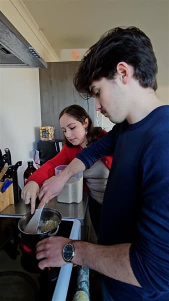 Renata Herrera Rojas and her boyfriend Kieran Halforty.