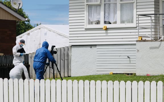 Police investigating at Yates Road, Māngere, where there was a shooting on 3 November.