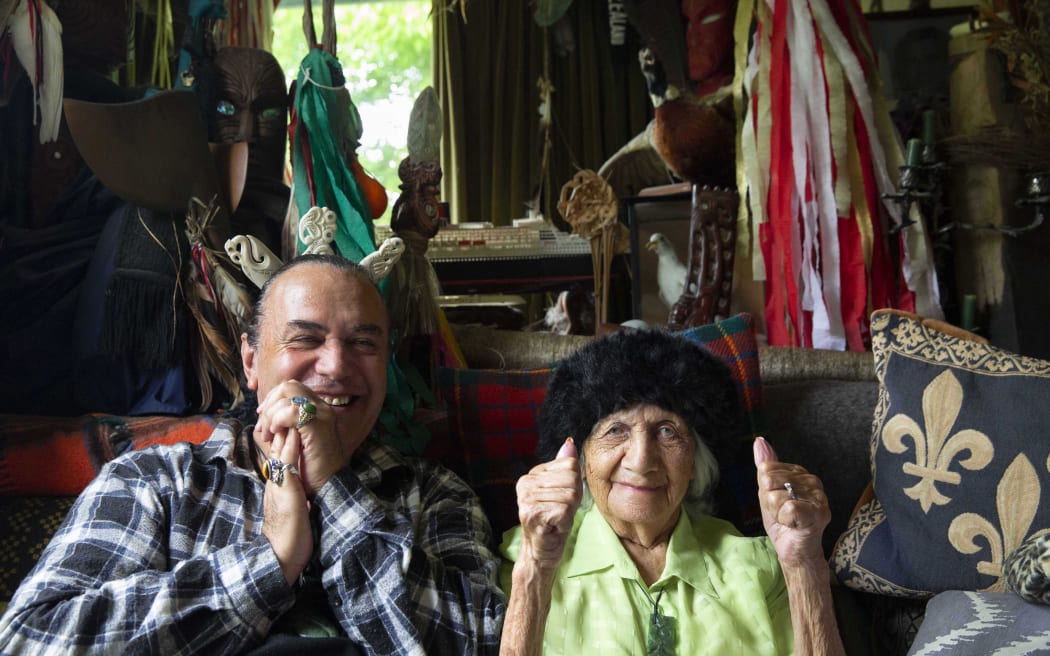 Scene from the 2021 movie documentary James & Isey, featuring Isey Cross and her son/caregiver James.