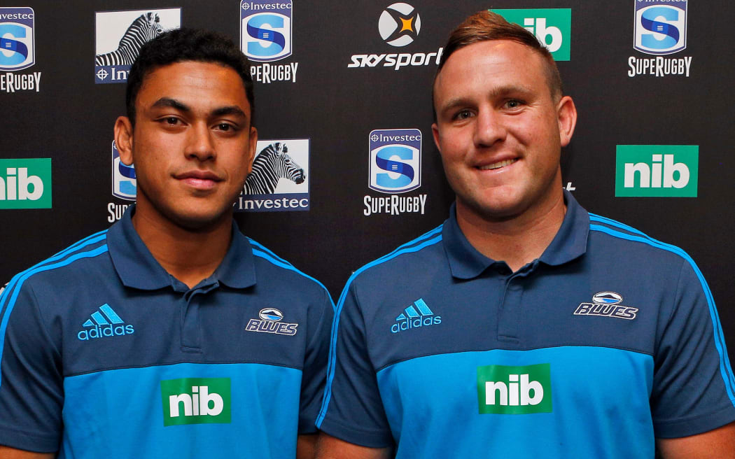Blues Stephen Perofeta (L) and James Parsons,