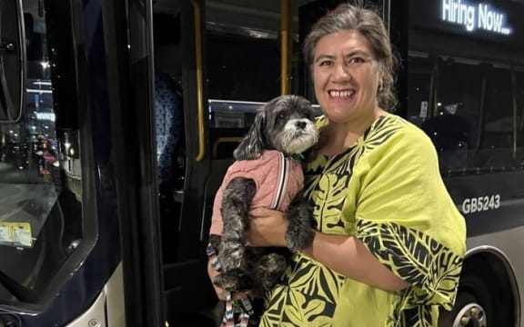 Councillor Josephine Bartley with her dog, Milo