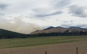 A fire in a commercial pine forest plantation to the south of the Wairau Valley township in Marlborough, on 10 December 2015.