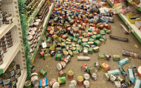 A store in Honiara following the quakes