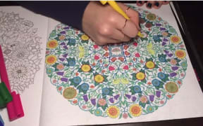 Adult colouring in