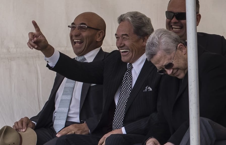 Winston Peters at Ratana during Gareth Morgan speech