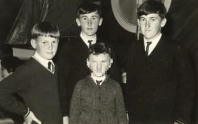 The Ledingham brothers - Christopher (left), Mike (at back) and Gerry (right)