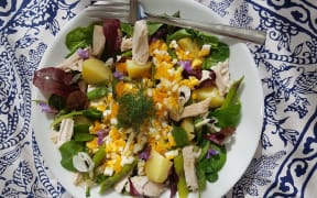 Chicken and Egg Spring Salad